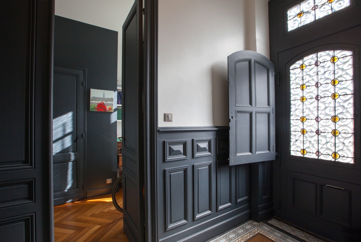 Maison C : Vue entrée-porte