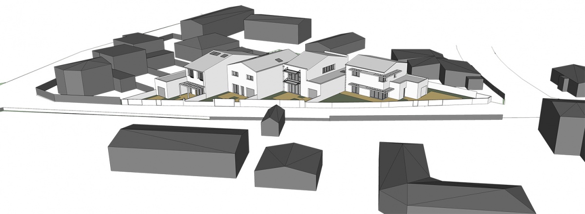 Construction de Quatre Maisons de Ville : Vue d'ensemble