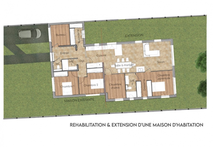 Réhabilitation et extension d'une maison d'habitation : image_projet_mini_109474