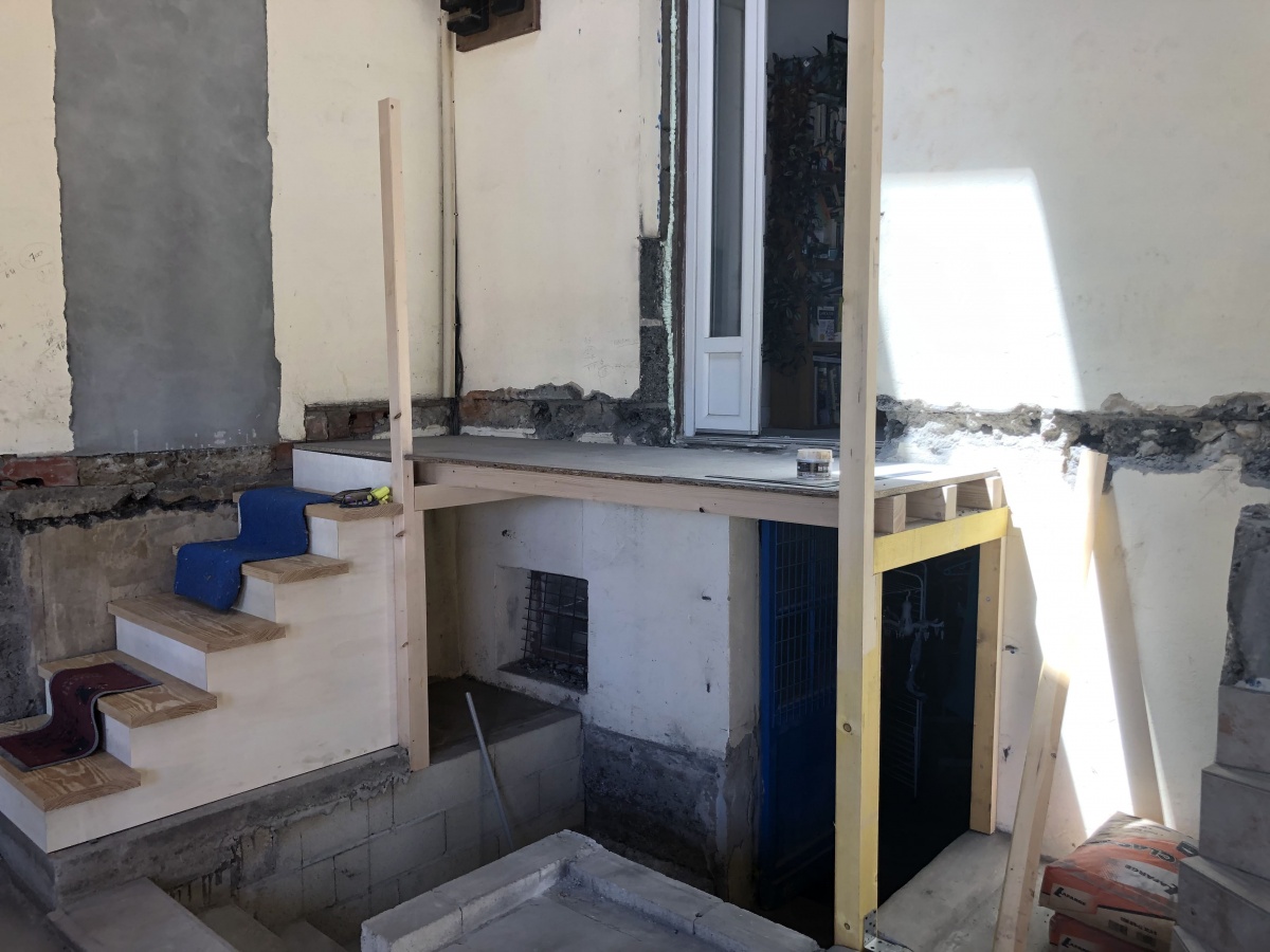 Maison M : Escalier - Travaux