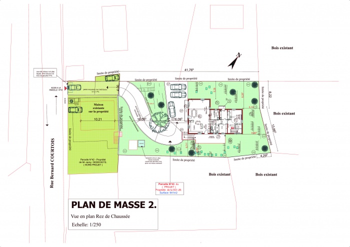 VILLA  Mr & Mme N'GOVINASSACK : Plan de Masse- RDC