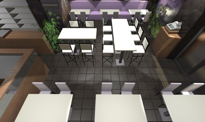 Aménagement d'un Restaurant : Restaurant 7