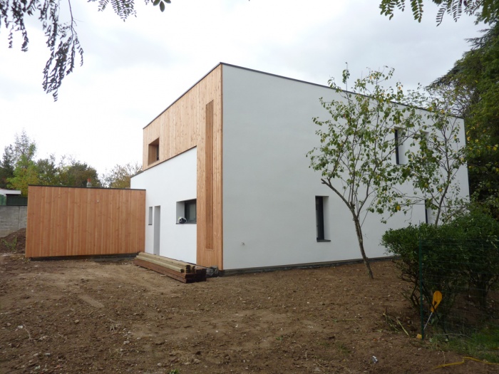 Maison contemporaine basse consommation : Angle Nord Est