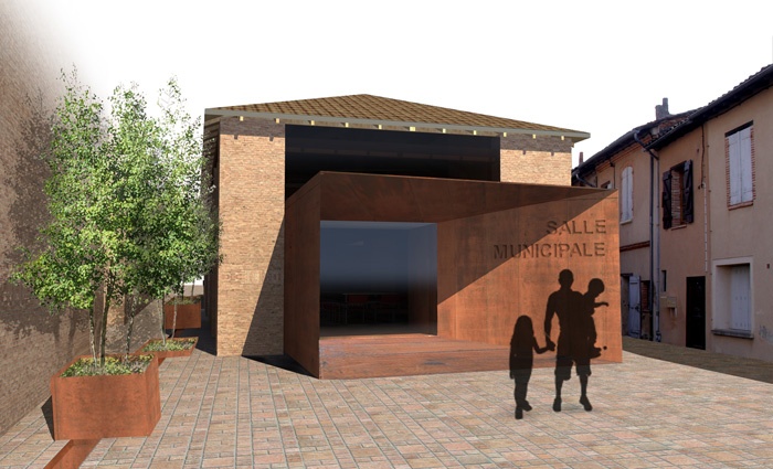 Reconversion de l'ancien préau scolaire en salle de réunion à Fronton (31) : image_projet_mini_43402
