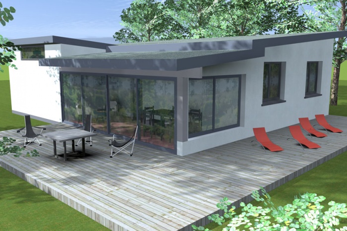 Entre intimité et convivialité ! : vue extériere terrasse 2