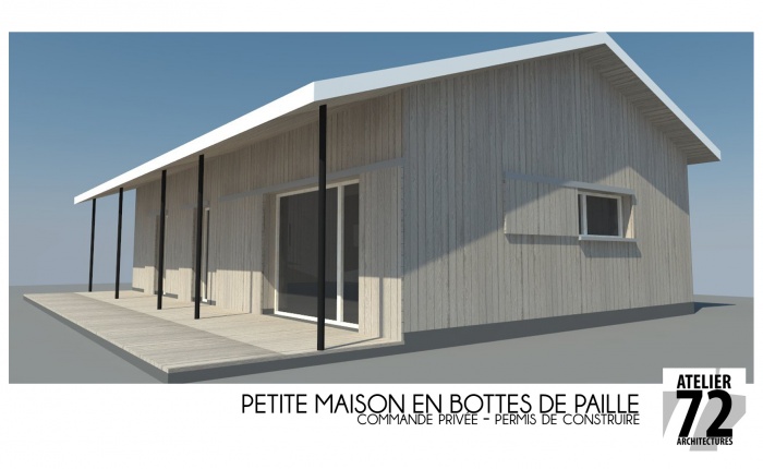 Petite maison de paille : maison paille A