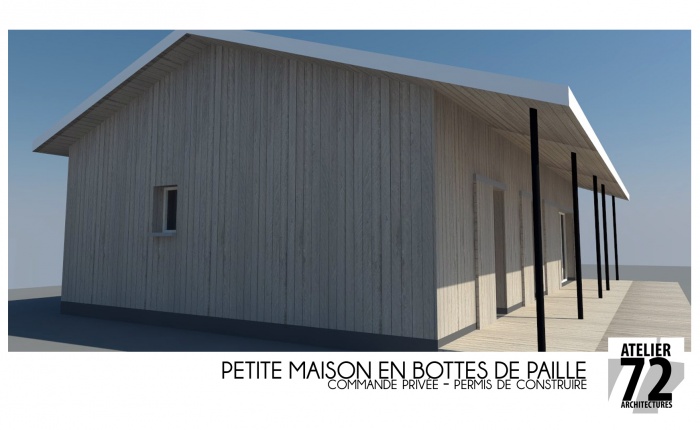 Petite maison de paille : maison paille D