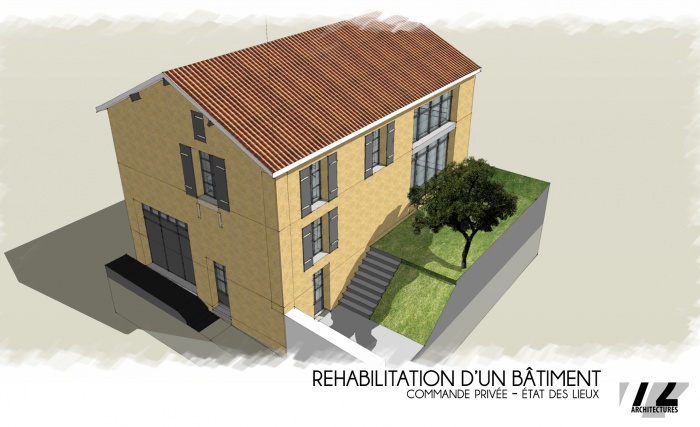 Rhabilitation d'un volume bti (ZPPAUP : MAISON MOUCHEBOEUF C