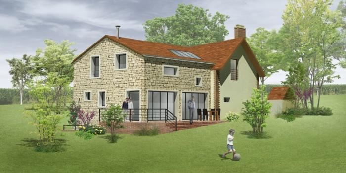 Extension d'une maison de campagne : St Vincent 2