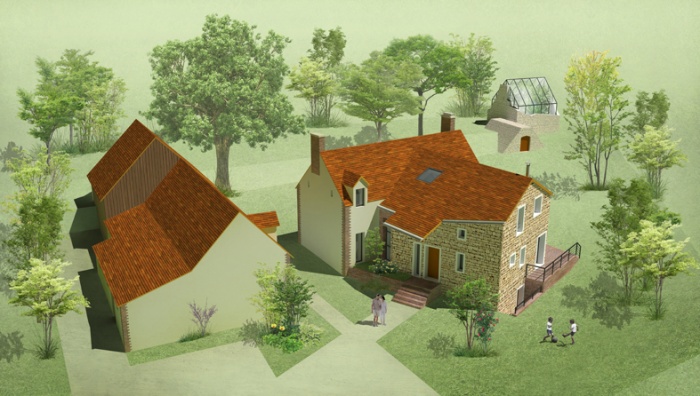 Extension d'une maison de campagne : St Vincent 3