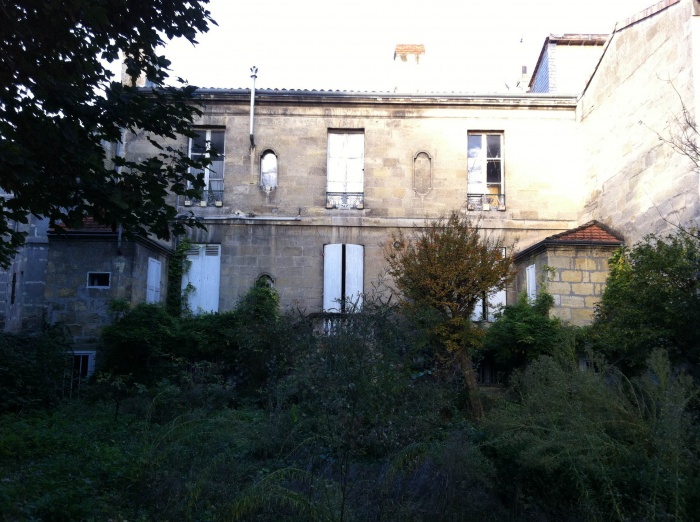 Réhabilitation, surélévation et extension d'un immeuble à Bordeaux : Façade sur jardin