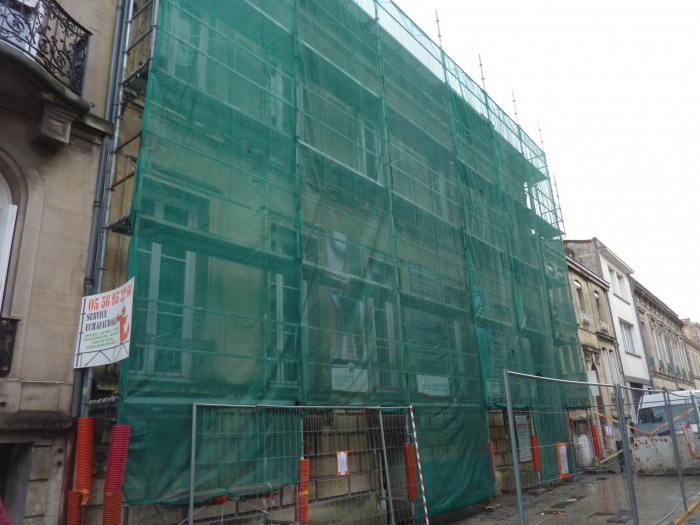Réhabilitation, surélévation et extension d'un immeuble à Bordeaux : Ravalement de la façade