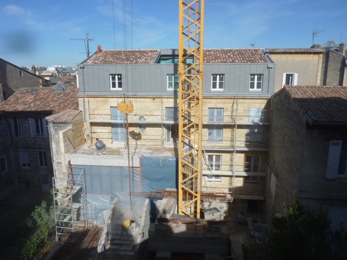 Réhabilitation, surélévation et extension d'un immeuble à Bordeaux : Vue générale
