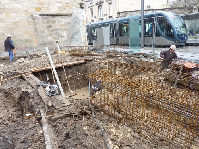 Construction d'un immeuble neuf  Bordeaux : Armatures