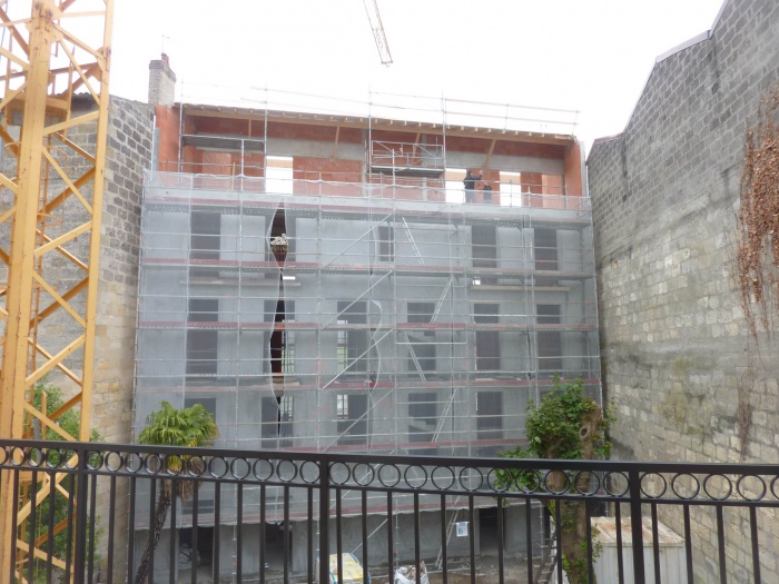 Construction d'un immeuble neuf  Bordeaux : Maonnerie termine
