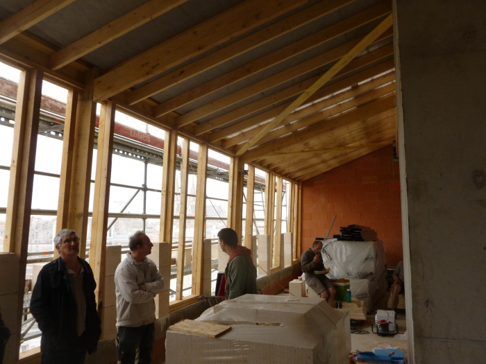 Construction d'un immeuble neuf  Bordeaux : Charpente bois
