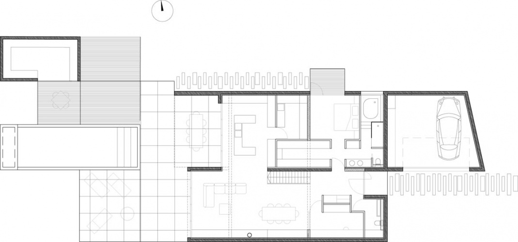 Maison neuve à Villenave d'Ornon : PLAN RDC 100