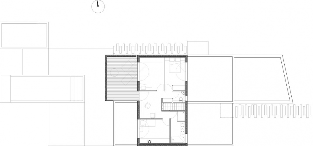 Maison neuve à Villenave d'Ornon : PLAN ETAGE 100