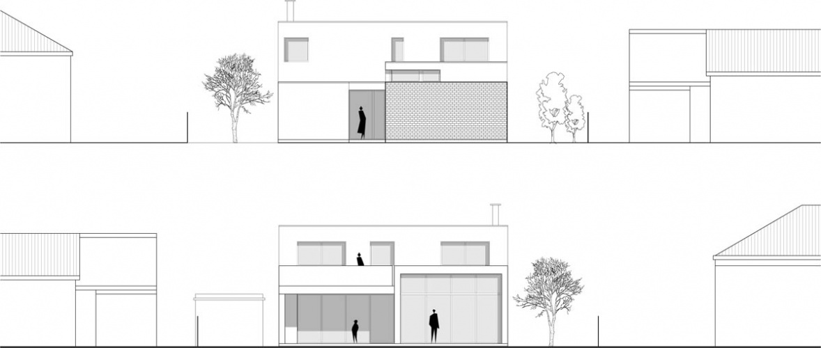Maison neuve à Villenave d'Ornon : FACADE EO