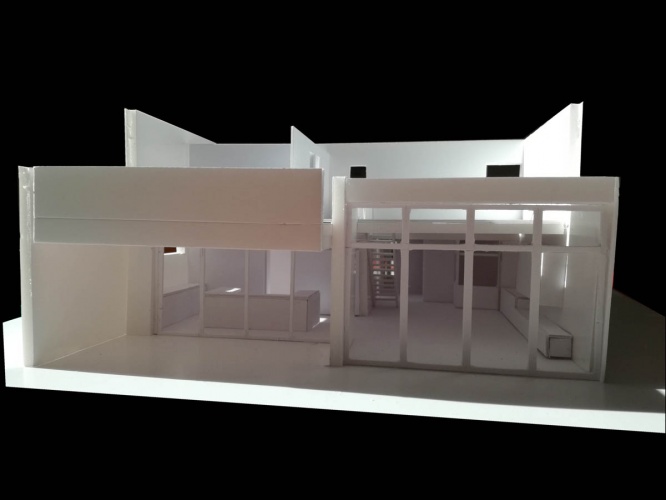 Maison neuve à Villenave d'Ornon : maquette ouest